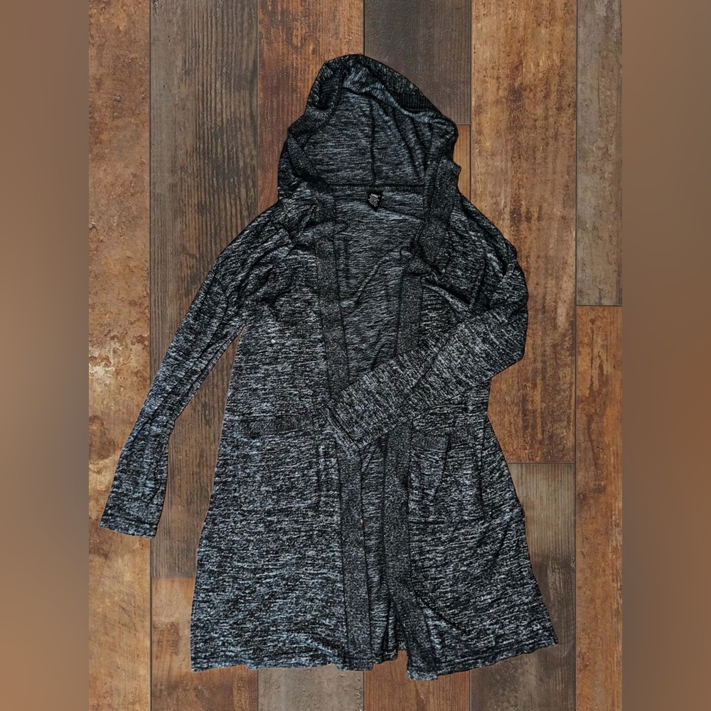 Lildy Long Sleeve Solid Hooded Cardigan